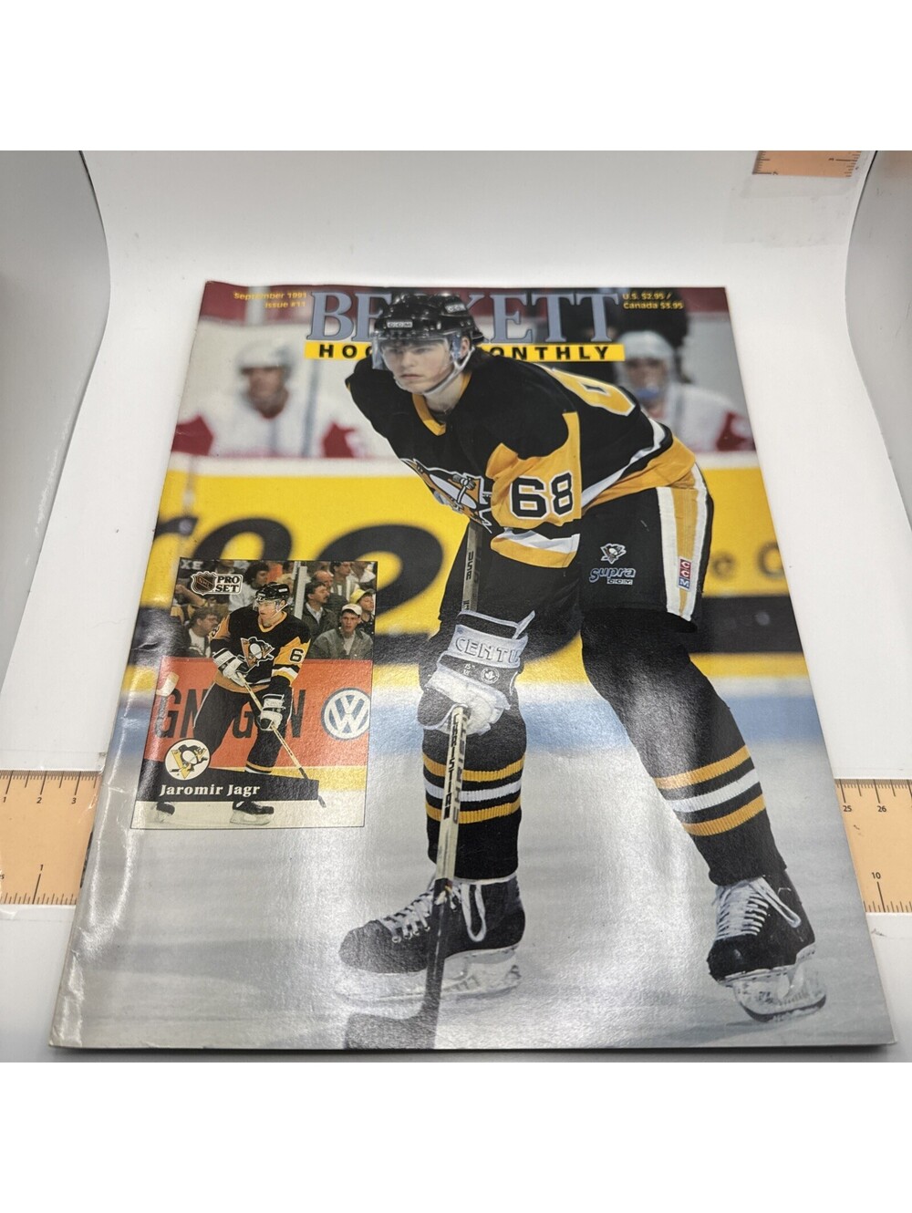 Beckett Hockey Magazine Issue #11 Sept 1991 J. Jagr Pittsburgh Penguins Hockey